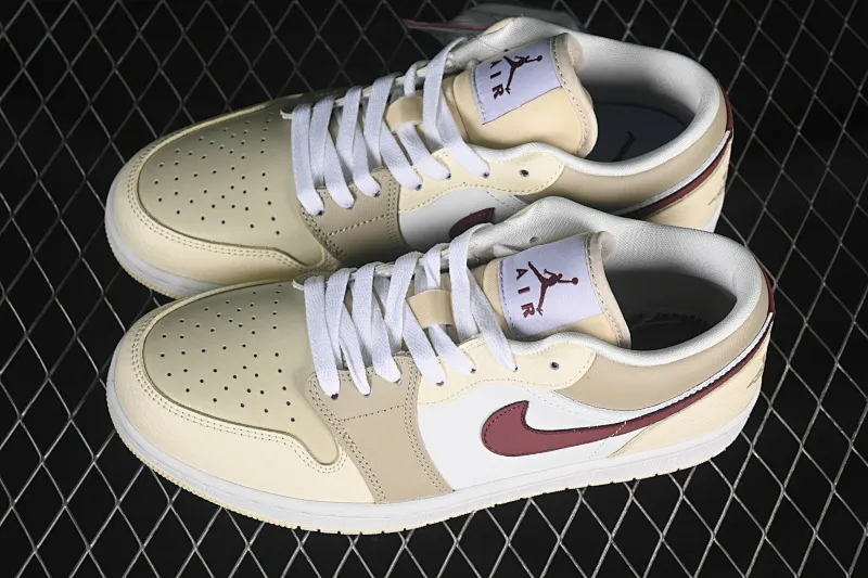 All categories Air Jordan Jordan series basketball shoes Air Jordan 1 Low Air Jordan 1 Low AJ1 Joe 1 cream yellow low-top cultural and casual sneakers HV6530-100
